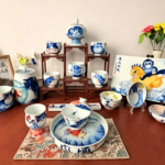 Blue and White Porcelain Cat Master Cup