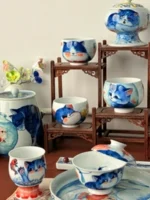 Blue and White Porcelain Cat Master Cup - Image 3